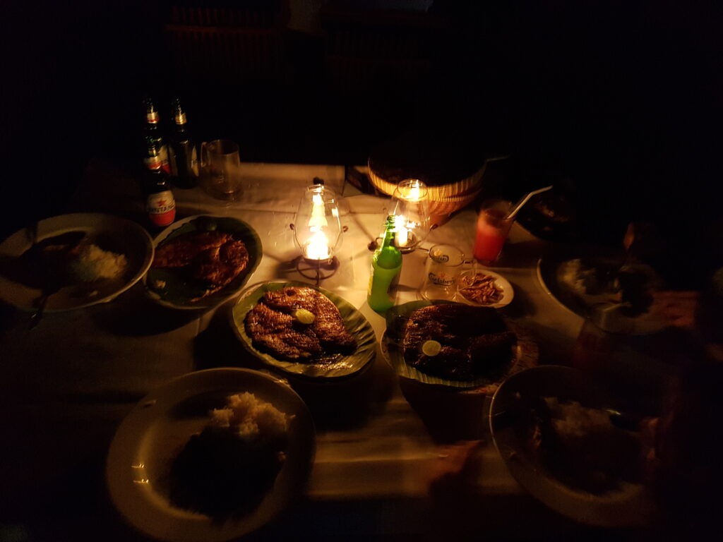 Abendessen am Jimbaran Strand