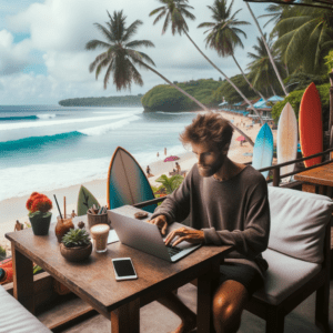 digitaler Nomade auf Bali