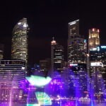 Singapur AbendLasershow Marina Bay