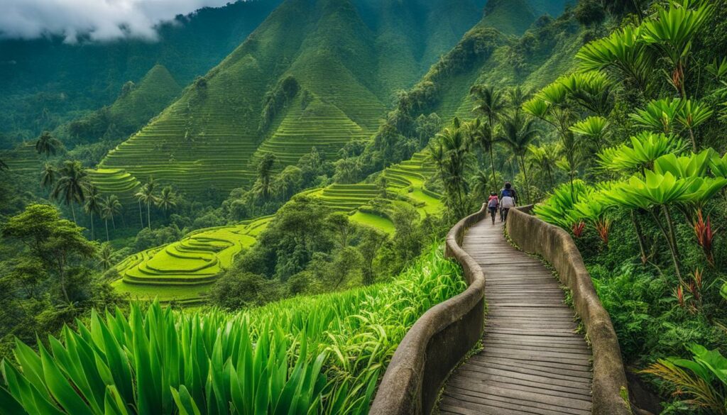 Blick auf eine Trekkingroute in Bali