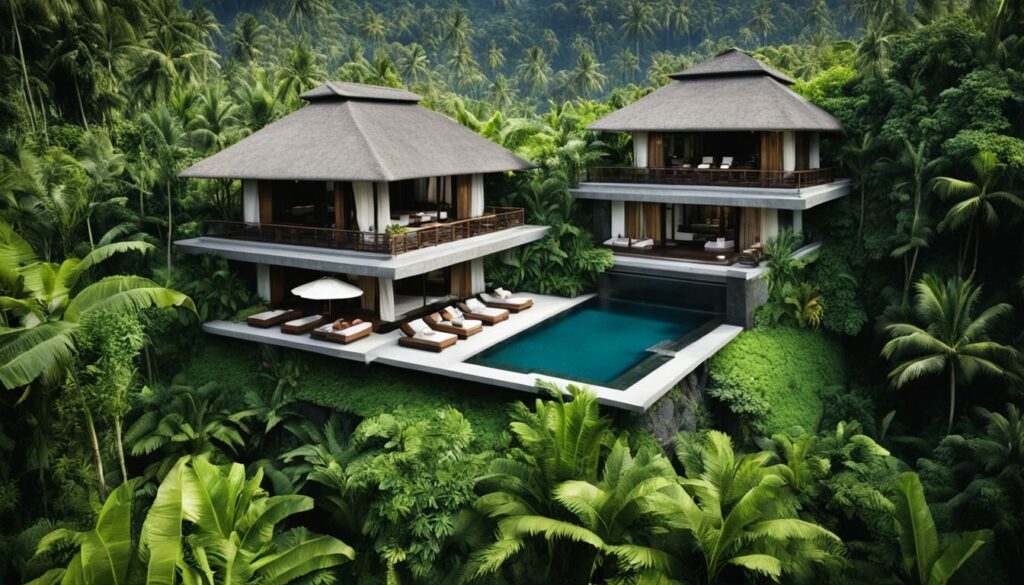 Einzigartige Architektur Boutique-Hotels Bali