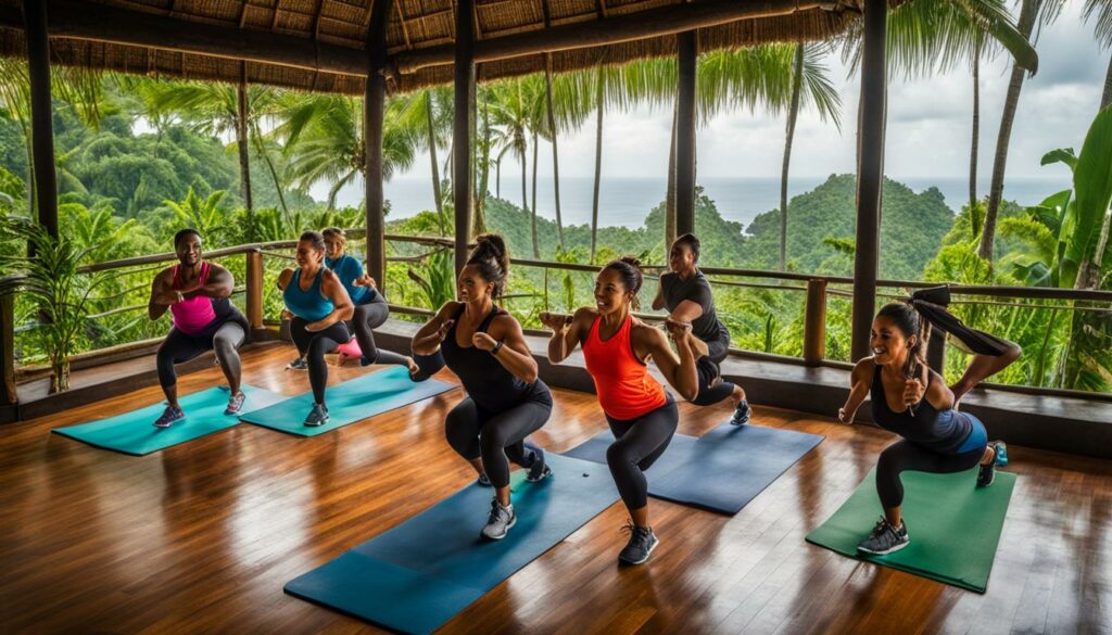 Gruppentraining in Bali