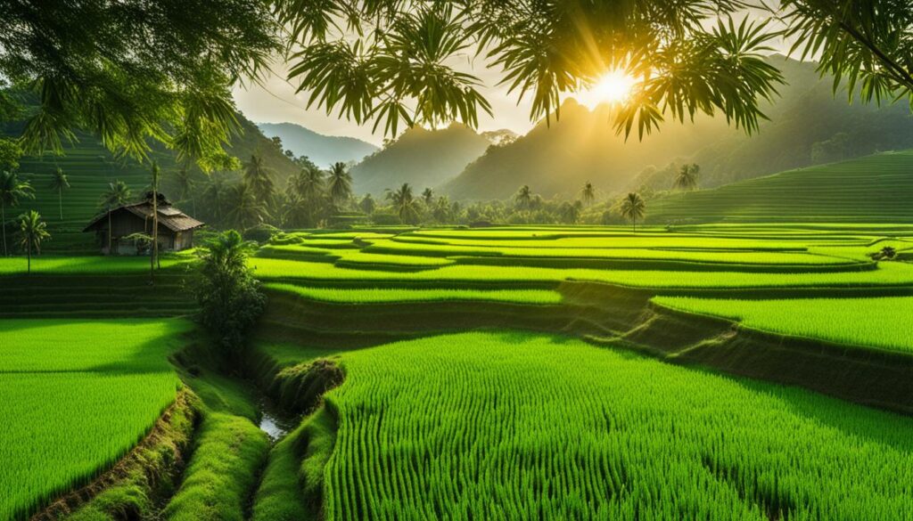 Traditioneller Anbau und biologische Landwirtschaft in Bali