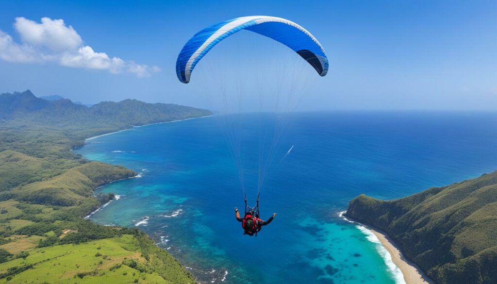 Paragliding über Lombok Erlebnis