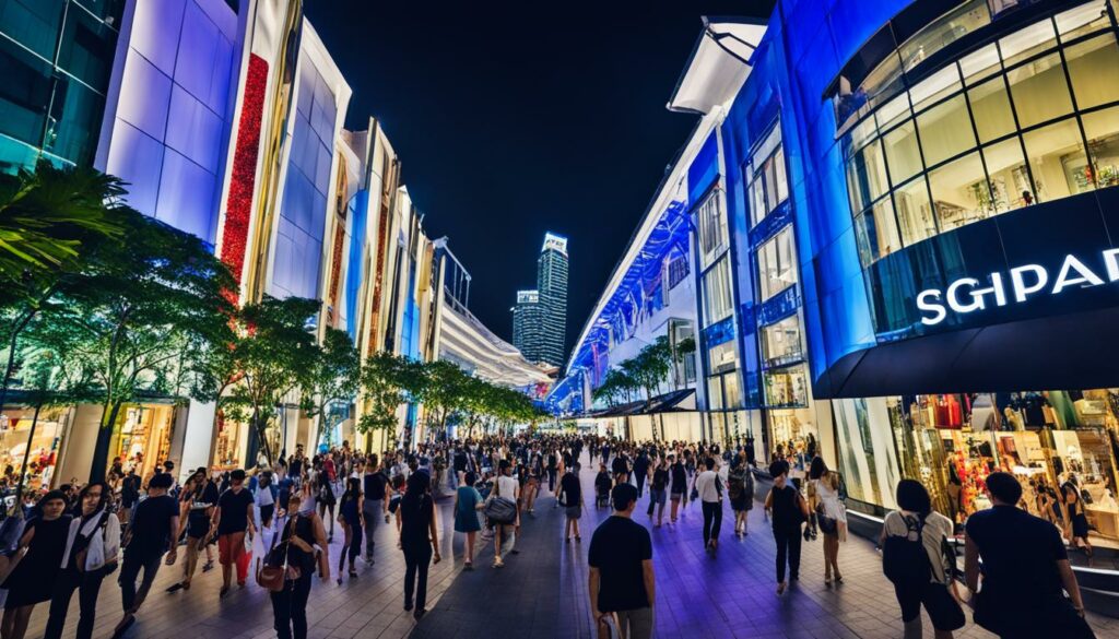 Einkaufszentren Singapur auf der Orchard Road