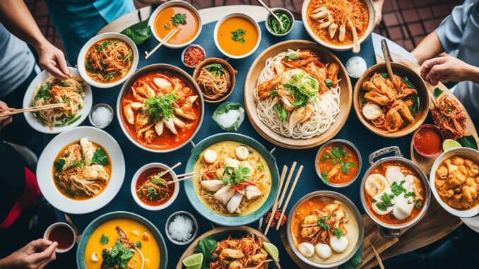 Singapur Essen und Trinken