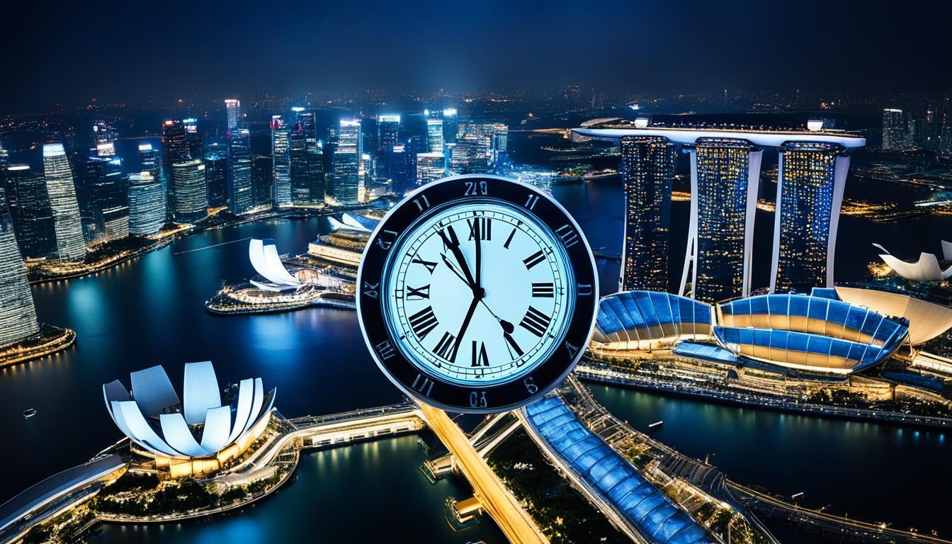 Spannende Aktuelle Uhrzeit Singapur Ebenbild