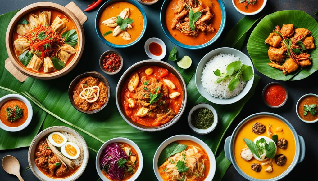 Traditionelle Gerichte Singapur